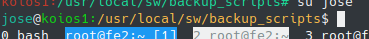 Coloured bash prompt showing user, host and working directory